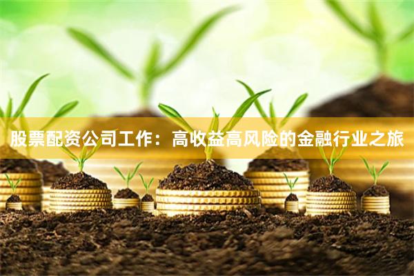 股票配资公司工作：高收益高风险的金融行业之旅